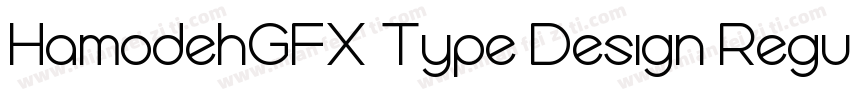 HamodehGFX Type Design Regular字体转换
